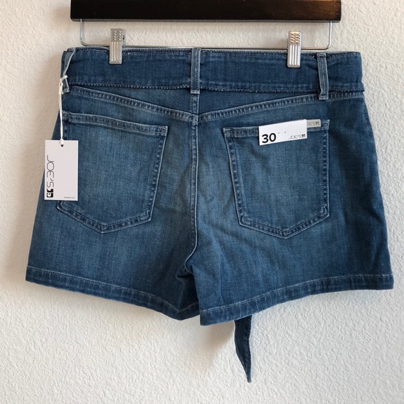 NEW! JOE’S denim blue jeans belt shorts - Picture 5 of 8